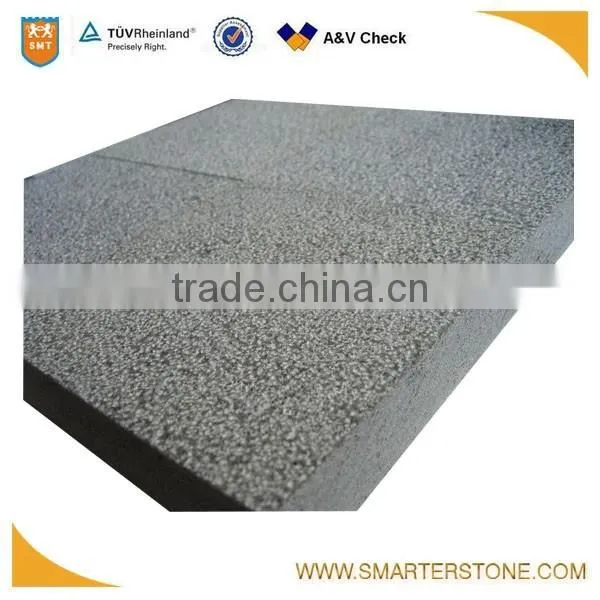 Bush hamered basalt paver for plaza