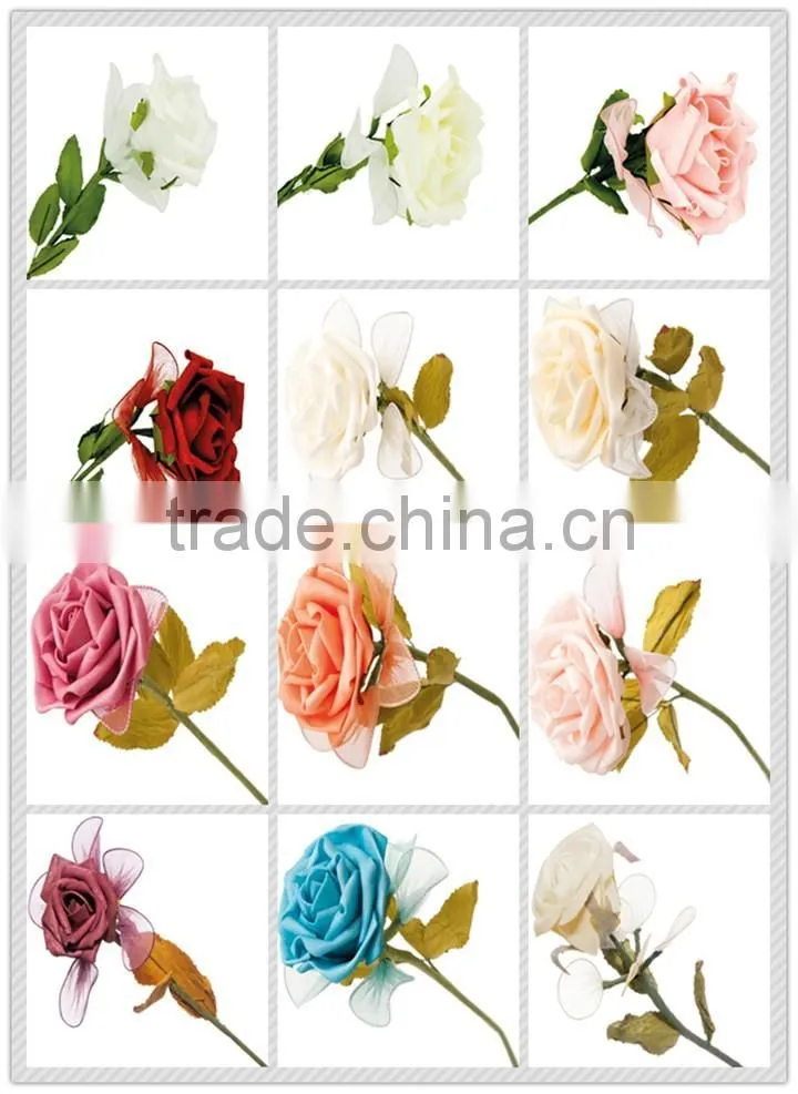 Hot Sale Wedding Decoration handmade decoration flower wholesale silicone artificial flowers
