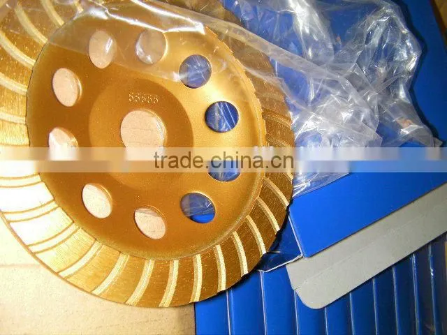 4" Turbo Diamond Cup Wheel Steel Based