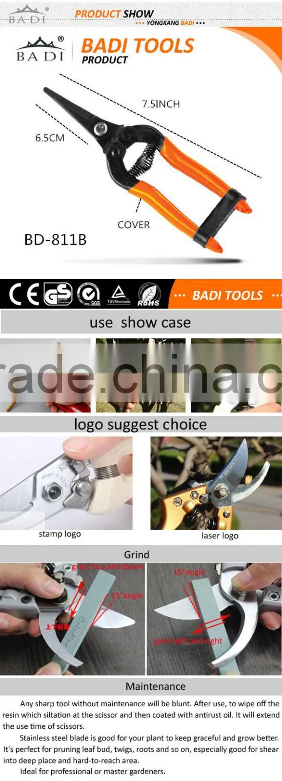 Ratchet Pruning garden Shears