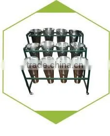 metal garden flower stand with 12 pots