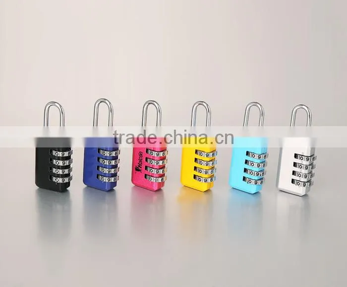 High quality nice color 4 digit combination decorative padlock