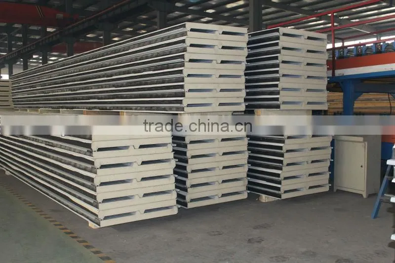 pu sandwich roof panels/insulated roof panels 50mm/75mm,100mm