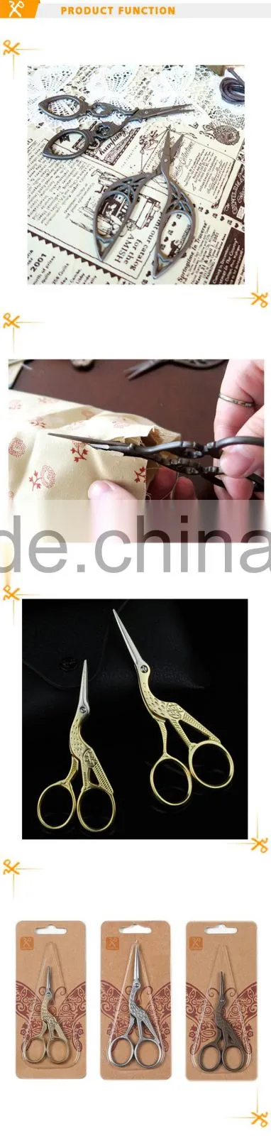 Sewing handmade craft vintage antique embroidery scissors