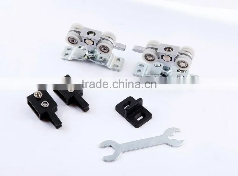 Facoty supply Stainless steel nylon sliding door guide with double wheel