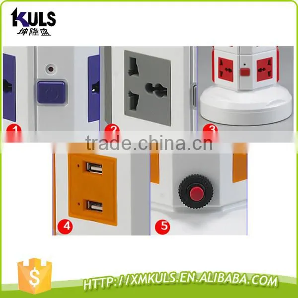 Multifunctional vertical universal strip charging the mobile phone color electrical sockets and switches USB power socket