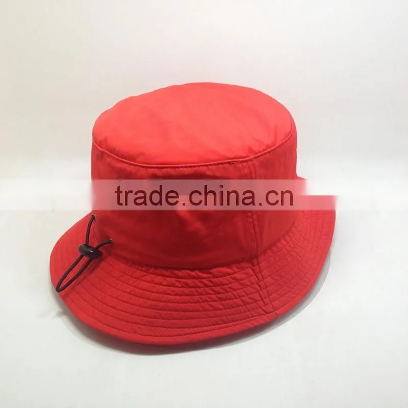 Waterproof Bucket Hat With Spring Loaded Drum Cord Toggle Lock And Fisherman