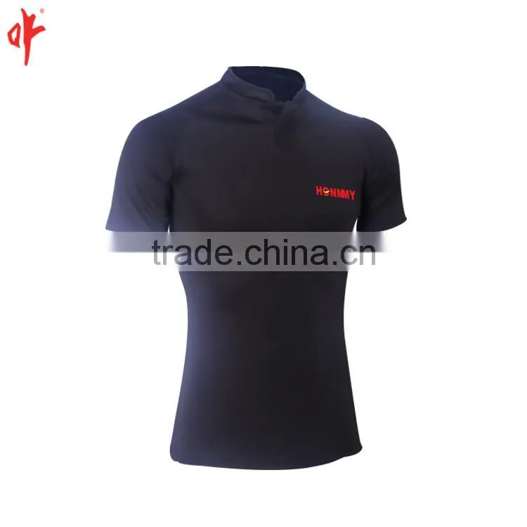black color tight fit rugby jersey,rugby league jersey
