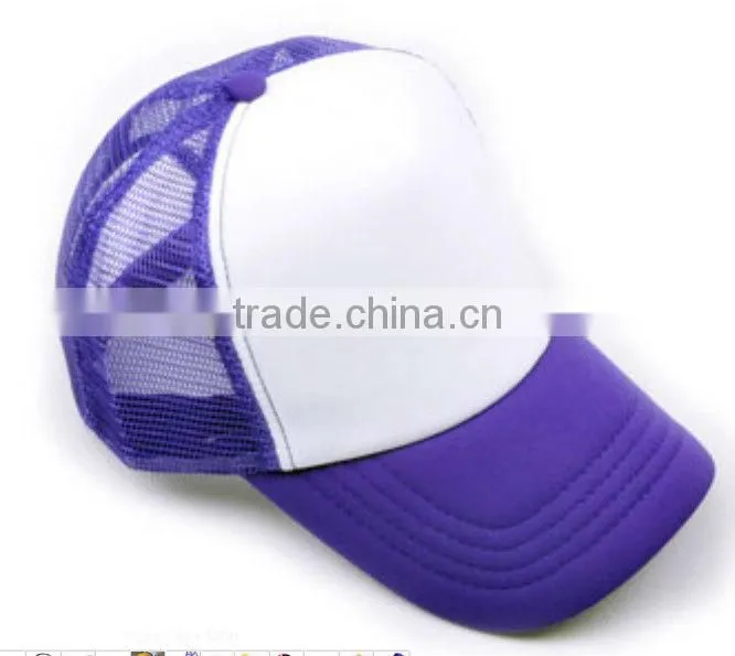 2013 summer best selling mesh foam promotional trucker cap and hat plain trucker cap and hat