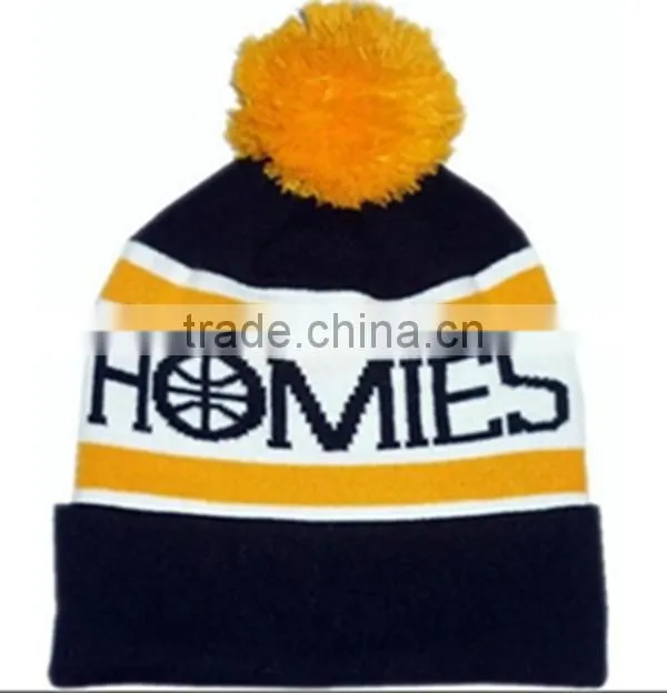 custom pom pom beanie hat,custom slouch beanie,beanie knitted cap