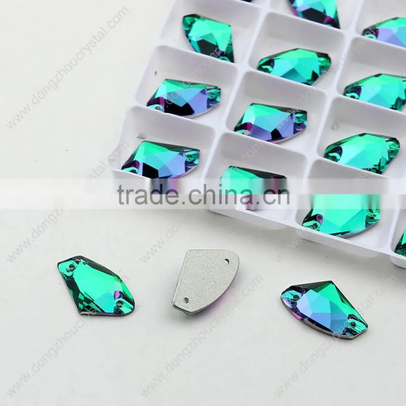 Special colorful sew on crystals! Sewing rhinestones on bridal dress/exquisite accessories