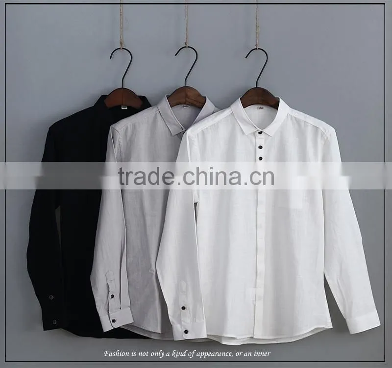 2017 factory manufacture Casual cotton long sleeve dress shirt and line shirts for man