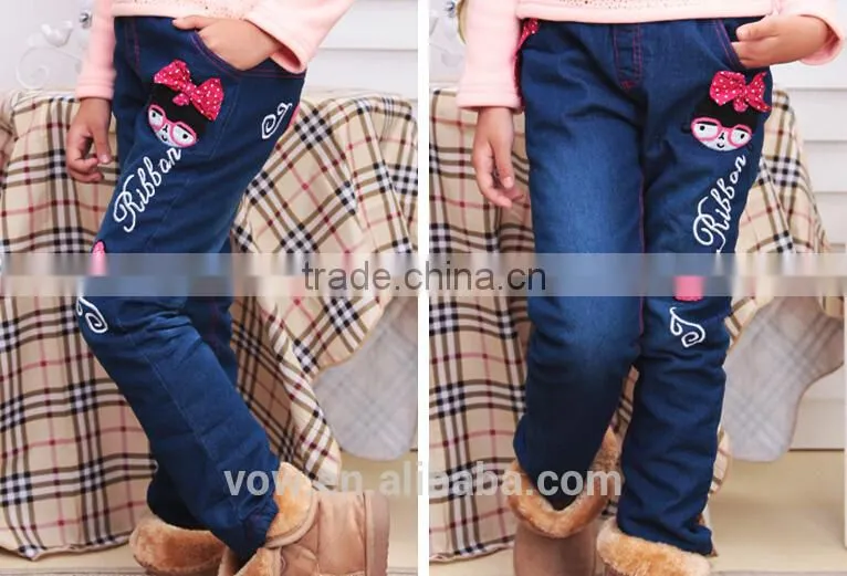 New Pattern Jeans Pants Girls Hot Selling Children Jeans Pants
