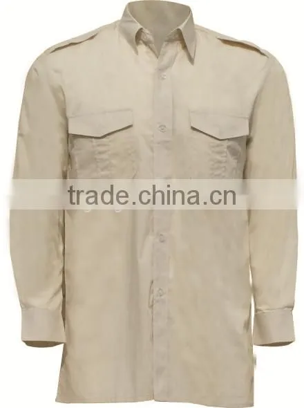two tone two color work shirt long sleeve polo shirt