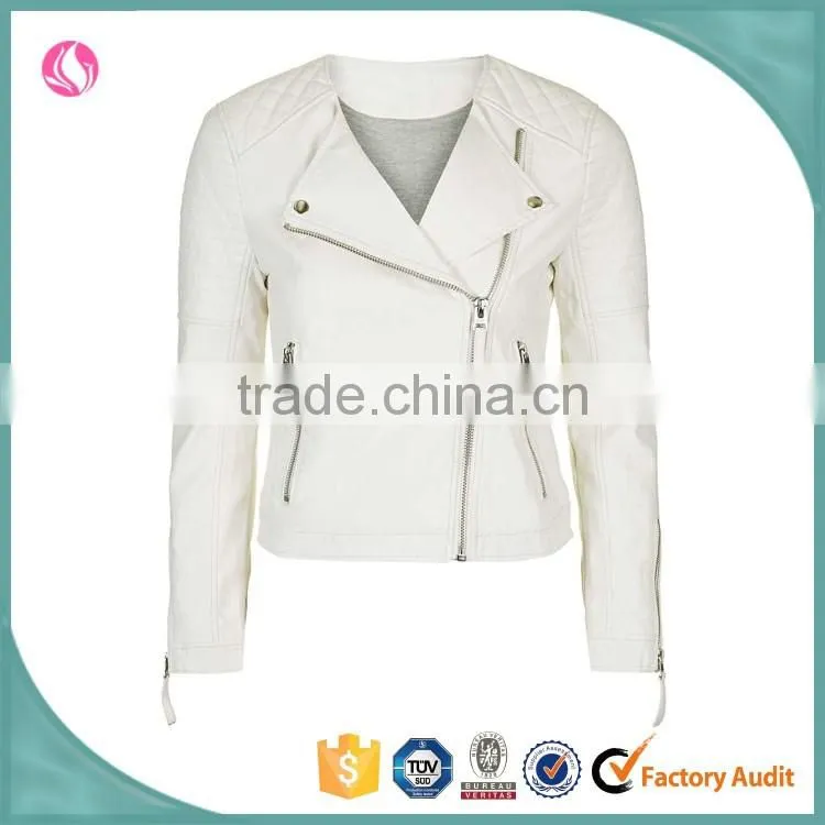 Wholesale Cheap Girl PU leather Moto Jacket