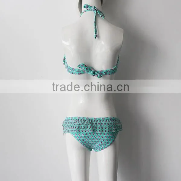 young girls blue fashion swimwear