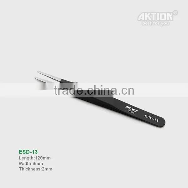 Non-magnetic Tip Tweezer Anti-static ESD 10 11 12 13 14 15 repair-tools