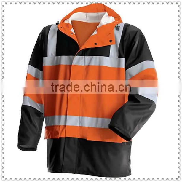 Waterproof Uniform FR Rainwear Hi-Vis Windproof Jacket