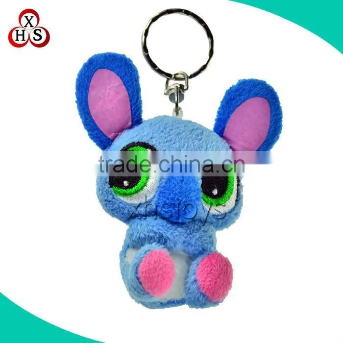 Custom factory price plush panda keychain plush keychain