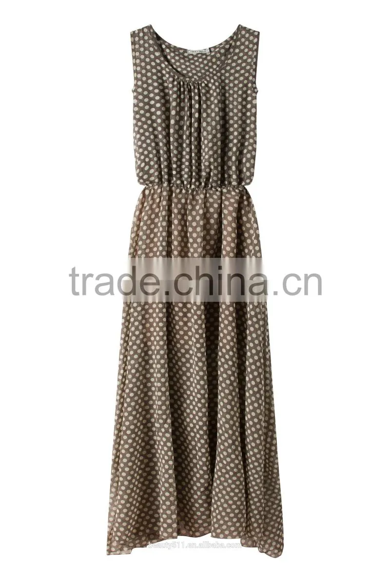 hot Sleeveless O-Neck xxl size women Summer Dress Casual Sexy Long Party Dresses For Fat Girls SD60