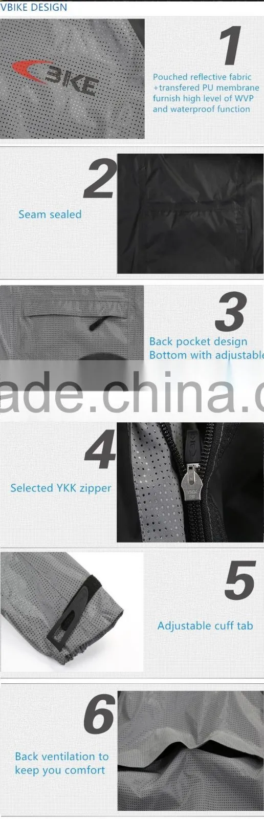 Women's Reflective waterproof NIGHT VISION 360 Cycling Jacket