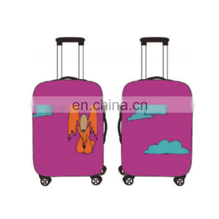 Hot selling custom fashion travel luggage case dust cover