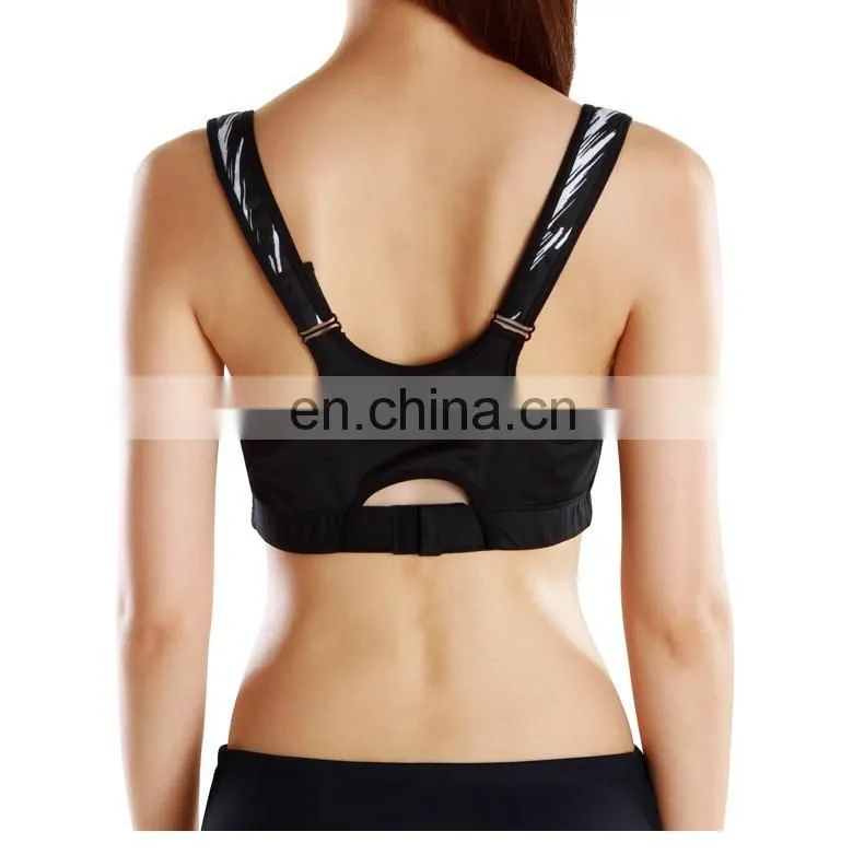 Moisture Wicking Soft Yoga Wear Print Cotton Sports Bra With Band#S150026