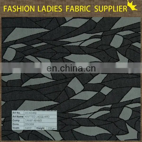 top one china tea knitted jacquard fabric high quality jacquard jersey soft bag jacquard knitting pattern scarf hat and glove