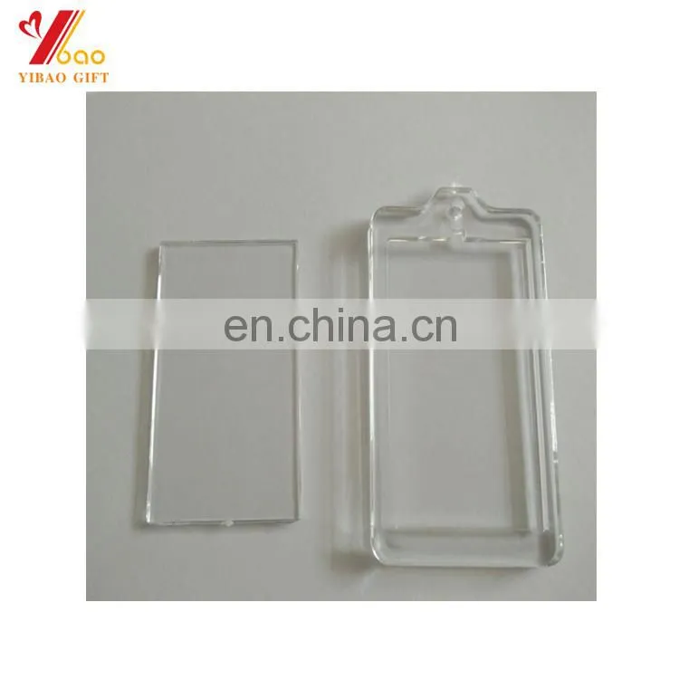2017 Wholesale cheapest Cheap Custom Shape Blank Acrylic Keychain