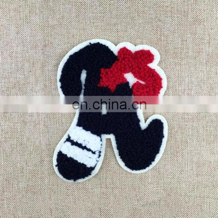 High standard level custom iron on chenille patches
