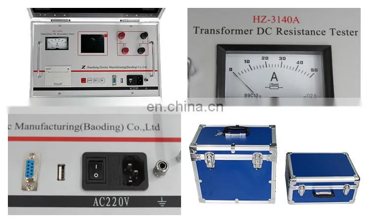 Transformer DC resistance tester 3 phase transformer winding resistance meter