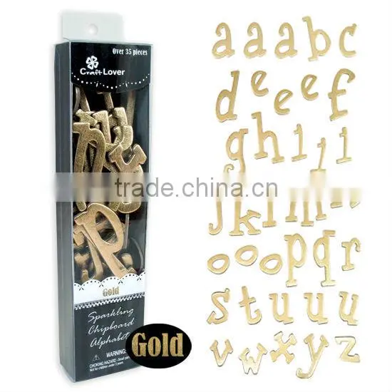Sparkling Glitter scrapbook chipboard letter alphabet