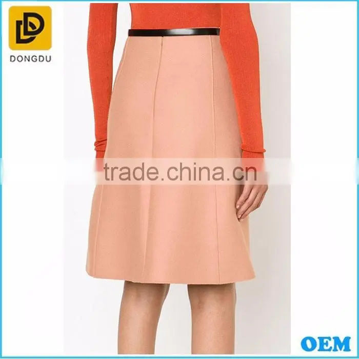 Hot sale african dresses Plain soft chiffon skirt for ladies