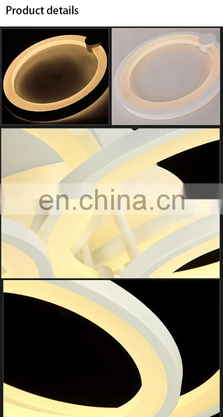 modern dimmable by remote control led acrylic ceiling lights for drawing room