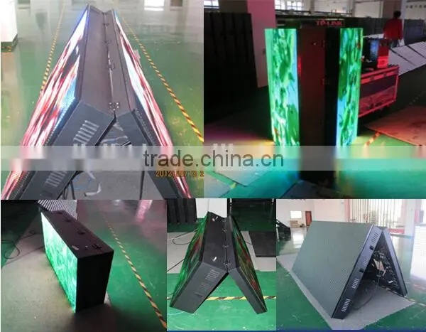 2015 HD P10 full color outdoor double sided led sign/rgb full color led display boards