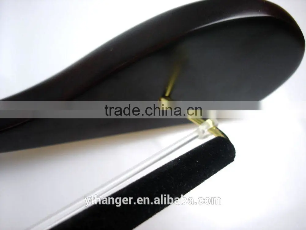 WL152 hotel hanger black wooden hanger for men suits