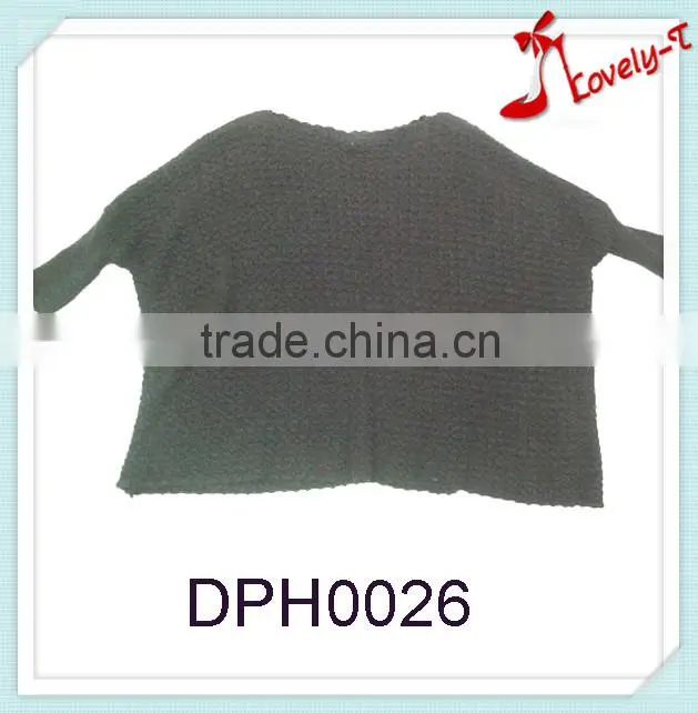 Wholesale casual dress acrylic women pullover poncho sweater