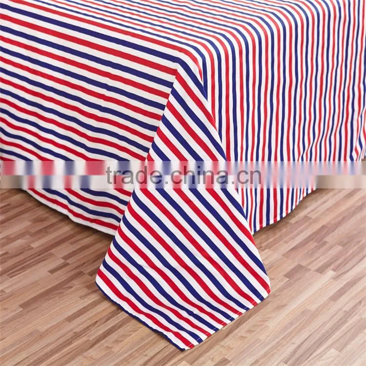 Hot bright color red maple leaf printed cotton sheets set good quality 100% cotton comforter bedding sets low price