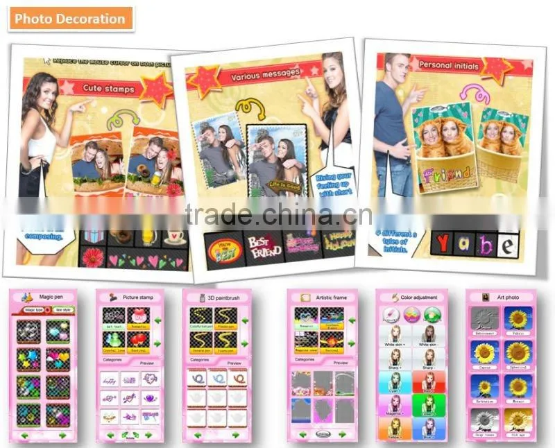 Amusement Touch Screen Kiosk Photo Vending Machine