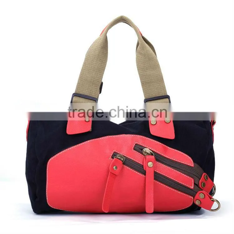The latest retro hit color fashion shoulder bag handbag