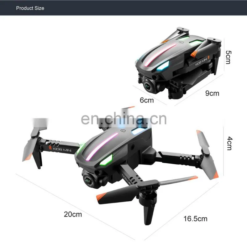 K108 Mini Drone with 4K HD Camera wifi Three-way Infrared Obstacle Avoidance Altitude Hold Mode Foldable RC Quadcopter Boy Gift