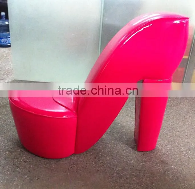 Modern design living room high heel shoe chair
