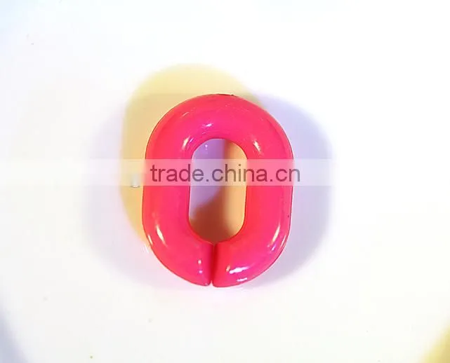 DIY accessories 23 * 17 mm acrylic opening lap composable chain color fluorescent color plastic