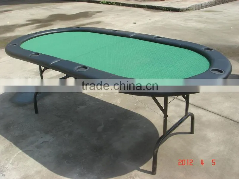 7ft Texas Holdem Folding Poker Table with High Speed Cloth