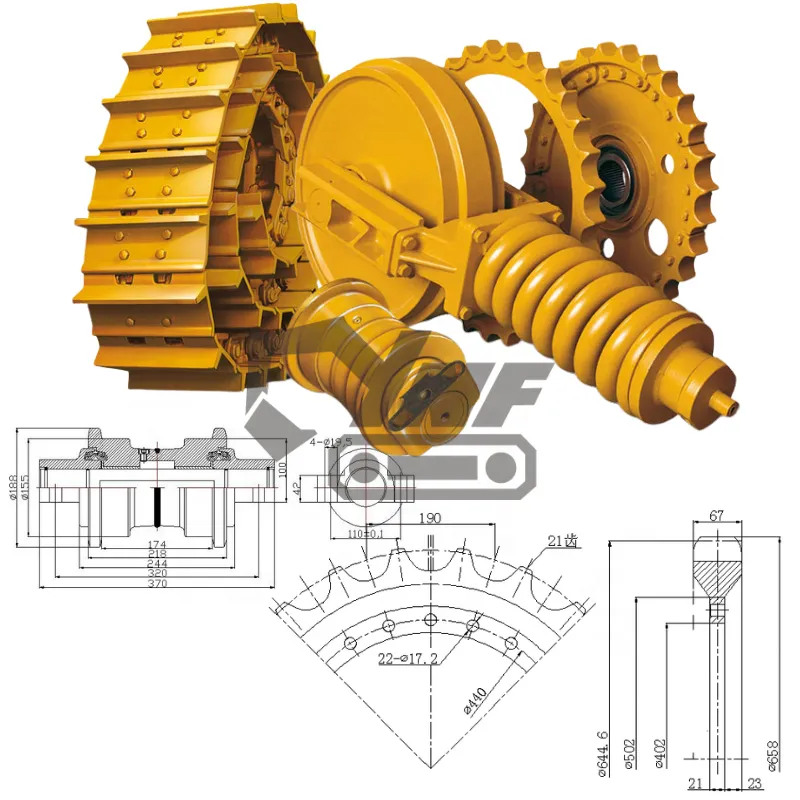 Wholesale Construction Machinery Parts Liebherr Undercarriage Spare for Excavators and Bulldozers