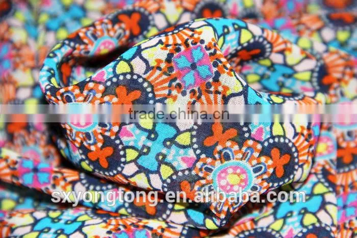 beautiful design polyester woven printed chiffon for woman's garment