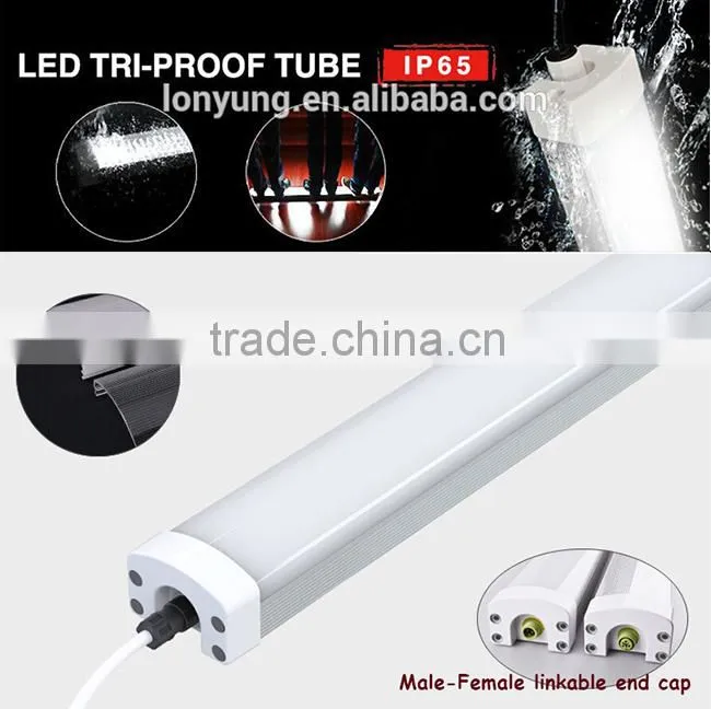 outdoor IP66 1.2m 1.5m IP66 Led tri-proof led tube 3 year warranty
