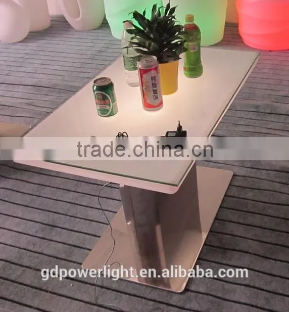 New PE Plastic Bar Table with LED light and remote control YXF-8856