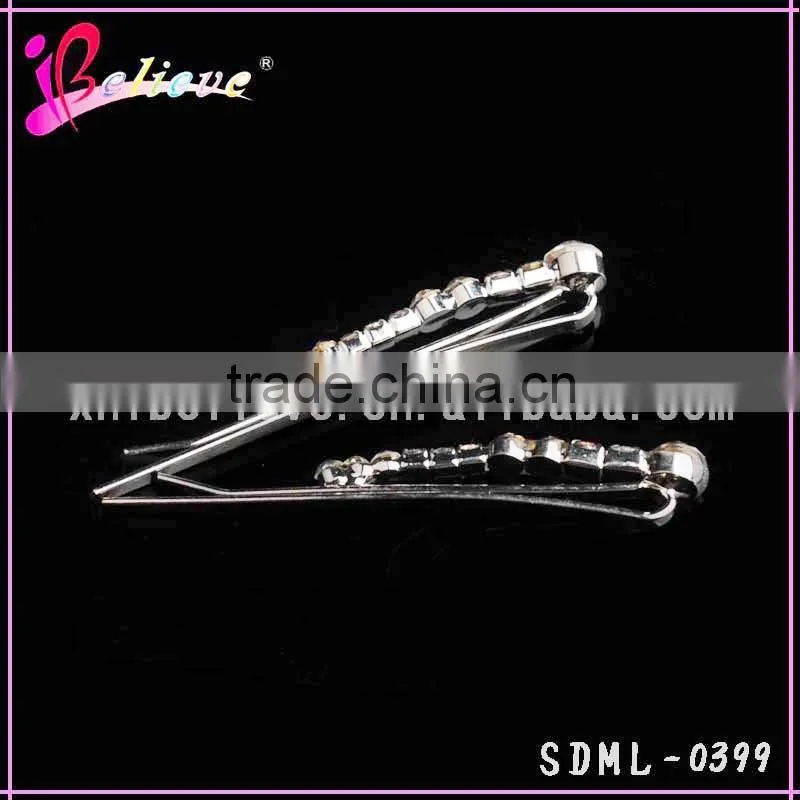Crystal fake wholesale jewelry rhinestone hair pins for girls hair accessories