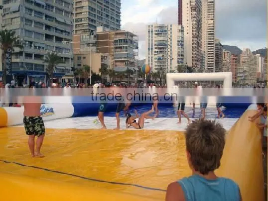 hot sale inflatable soap soccer field